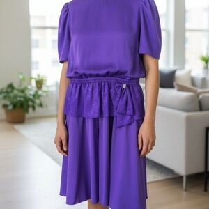 Elegant Purple Women's Dress